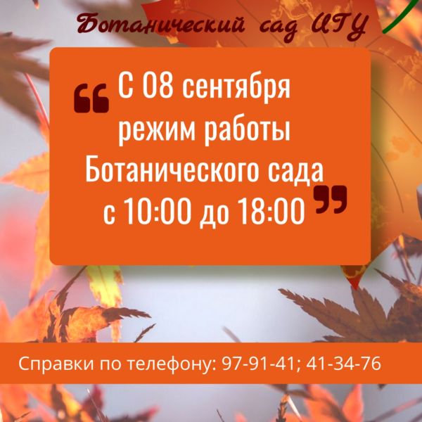 Зимний график работы