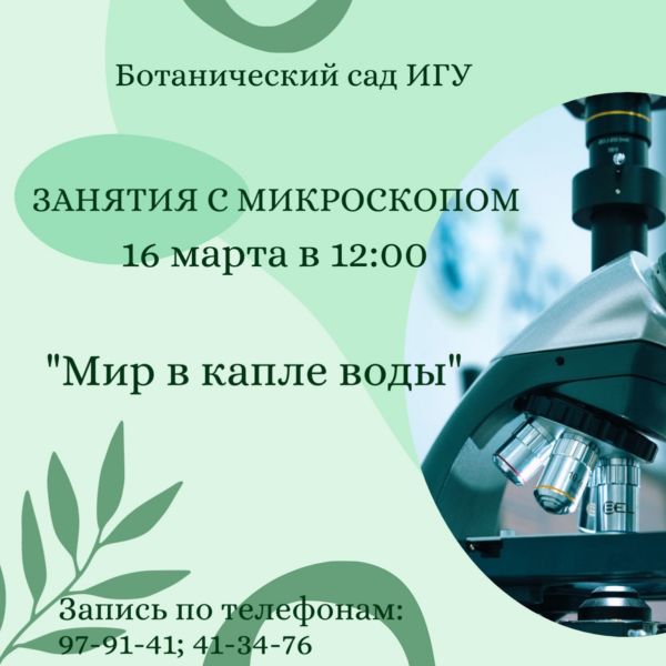 Мир в капле воды.